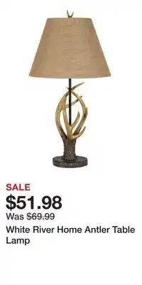 Cabela's White River Home Antler Table Lamp offer