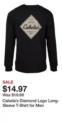 Cabela's Cabela's Diamond Logo Long-Sleeve T-Shirt for Men offer