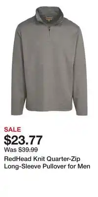 Cabela's RedHead Knit Quarter-Zip Long-Sleeve Pullover for Men offer