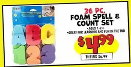 Ollie's 36 PC. FOAM SPELL & COUNT SET offer