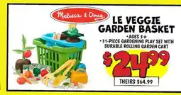 Ollie's Melissa & Doug. LE VEGGIE GARDEN BASKET offer