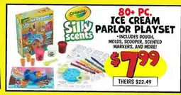 Ollie's Crayola 80 + PC. Ice Cream ICE PARLOR PLAYSET offer