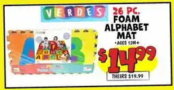 Ollie's 26 PC. FOAM ALPHABET MAT offer