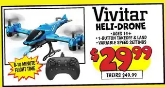 Ollie's Vivitar HELI-DRONE offer