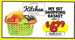 Ollie's Kitchen MY 1ST SHOPPING SUPER CHEF BASKET offer