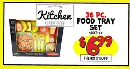 Ollie's SUPER CHEF 36 PC. FOOD TRAY SET offer