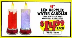 Ollie's 11 LED ACRYLIC WATER CANDLES offer