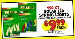 Ollie's 150 CT SOLAR LED LIGHTS offer