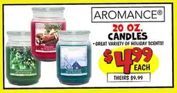 Ollie's AROMANCE 20 OZ. CANDLES offer