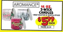 Ollie's 14 OZ. 3-WICK CANDLES offer