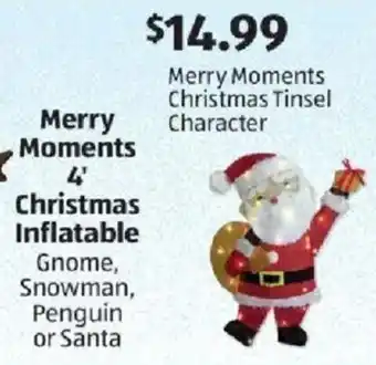 Merry Moments 4' Christmas Inflatable