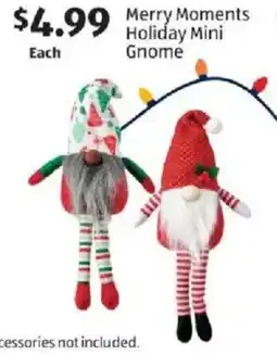 Aldi Merry Moments Holiday Mini Gnome offer