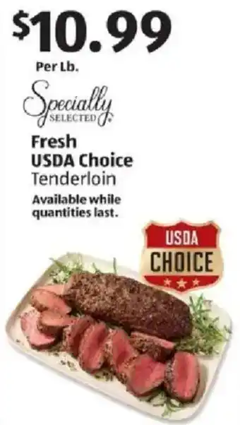 Fresh USDA Choice Tenderloin