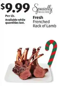 Aldi Fresh Frenched Rack of Lamb offer