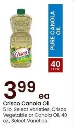 Albertsons Crisco Canola Oil offer