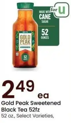 Albertsons Gold Peak Sweetened Black Tea offer