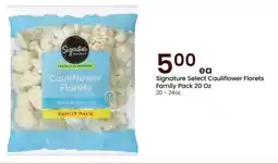 Albertsons Signature Select Cauliflower Florets Family Pack offer