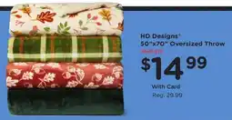 Kroger HD Designs 50"x70" Oversized Throw offer