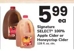 Safeway Signature SELECT Apple Cider or Honeycrisp Cider offer