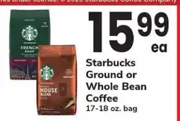 Safeway Starbucks Ground or Whole Bean Coffee offer