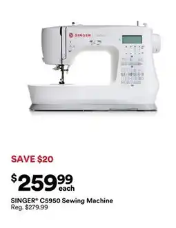 Michaels Singer c5950 Sewing Machine offer