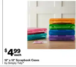 Michaels 12 x 12 Scrapbook cases by Simply Tidy offer