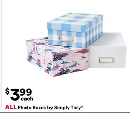 Michaels ALL Photo Boxes by Simply Tidy offer
