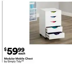 Michaels Modular Mobile chest by Tidy offer