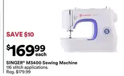 Michaels Singer M3400 Sewing Machine offer