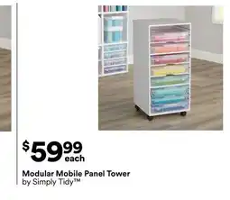 Michaels Modular Mobile Panel Tower by Simply Tidy offer