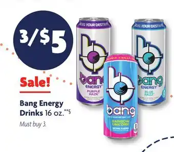 Family Dollar Bang Energy Drinks offer