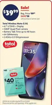 Family Dollar Total Wireless Moto G 5G offer