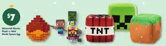 Family Dollar Minecraft Blocks Plush or Mini Mode Spawn Egg offer