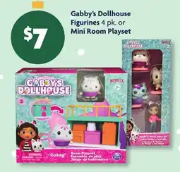 Family Dollar Gabby's Dollhouse Figurines 4 pk. or Mini Room Playset offer