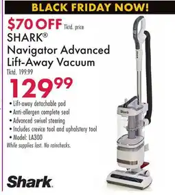 Boscov's SHARK Navigator Advanced Lift-Away Vacuum offer