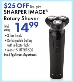 Boscov's SHARPER IMAGE Rotary Shaver offer