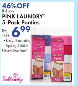 Boscov's PINK LAUNDRY 5-Pack Panties offer