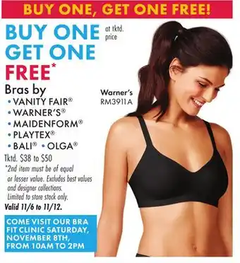 Boscov's Bras offer