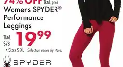 Boscov's Womens SPYDER Performance Leggings offer