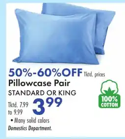Boscov's Pillowcase Pair offer