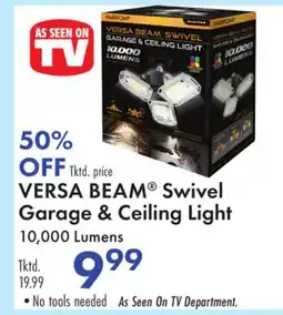 Boscov's VERSA BEAM Swivel Garage & Ceiling Light offer