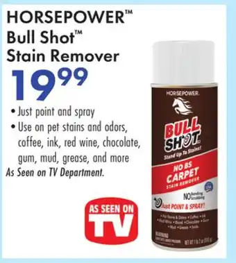 Boscov's HORSEPOWER Bull Shot Stain Remover offer