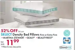 Boscov's SELECT Density Bed Pillows Firm or Extra Firm offer