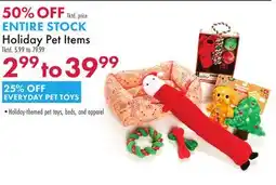 Boscov's ENTIRE STOCK Holiday Pet Items offer