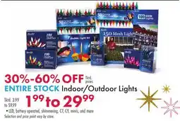 Boscov's ENTIRE STOCK Indoor/Outdoor Lights offer