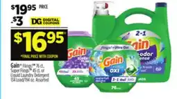 Dollar General Gain Flings! TM 76 ct., Super Flings TM 45 ct. or Liquid Laundry Detergent 134 Load/194 oz offer