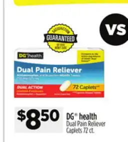 Dollar General DG health Dual Pain Reliever Caplets offer