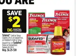 Dollar General Tylenol or Sudafed offer