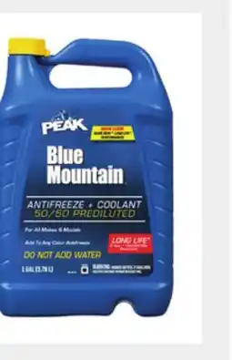 Dollar General PEAK Blue Mountain TM 50/50 Antifreeze + Coolant offer
