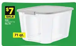 Dollar General 71 qt. Bella Latching Tote offer